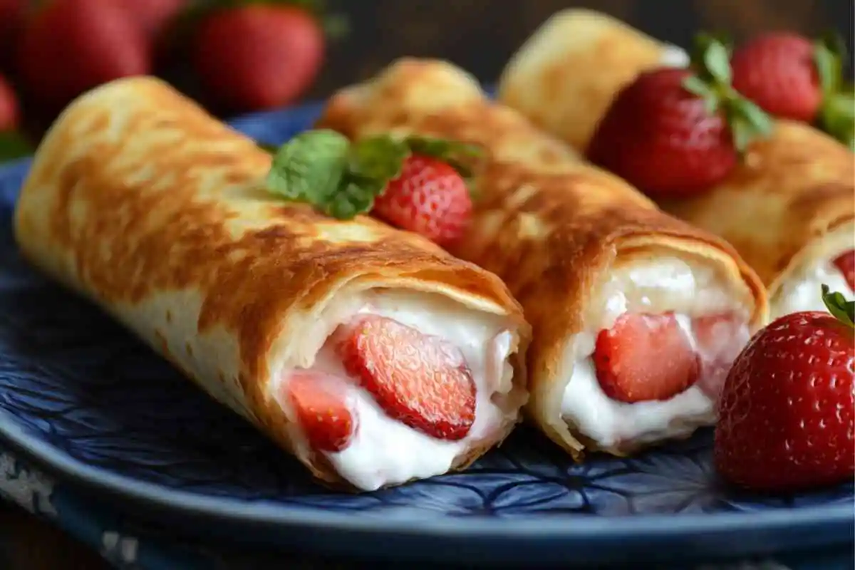 Irresistible Strawberry Cheesecake Chimichangas