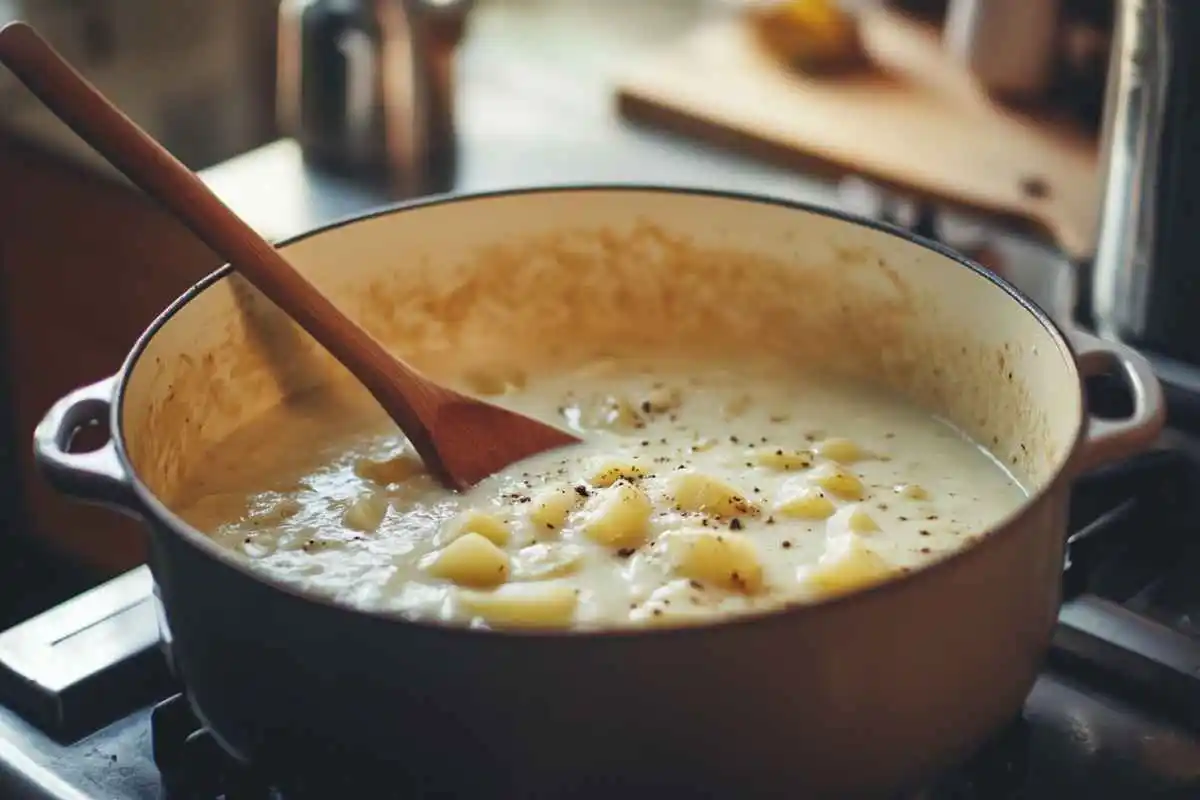Instructions to prepare 4 ingredient potato soup