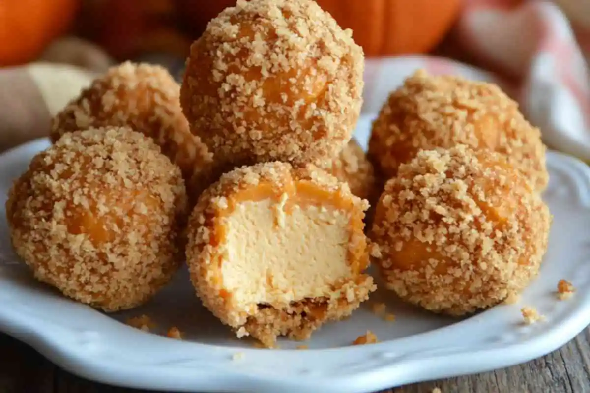 No Bake Pumpkin Cheesecake Balls