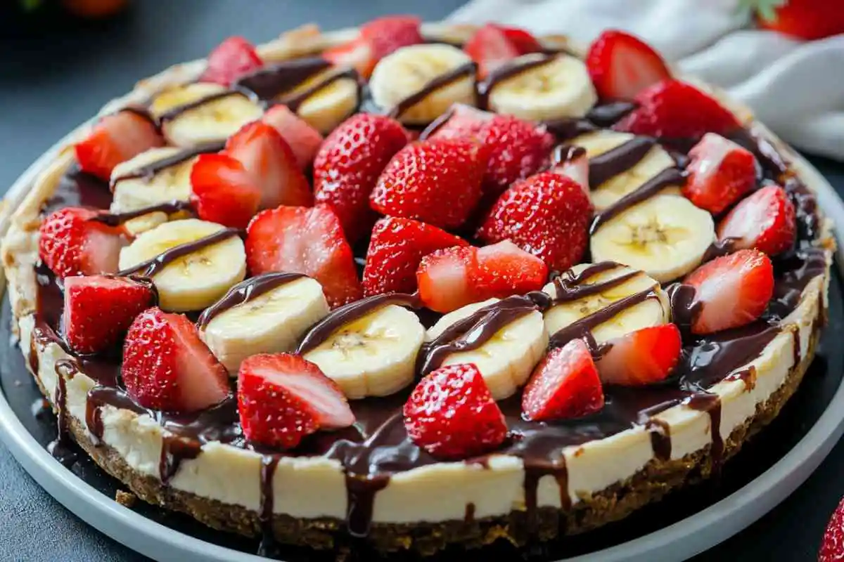 No-Bake Strawberry Banana Cheesecake Recipe