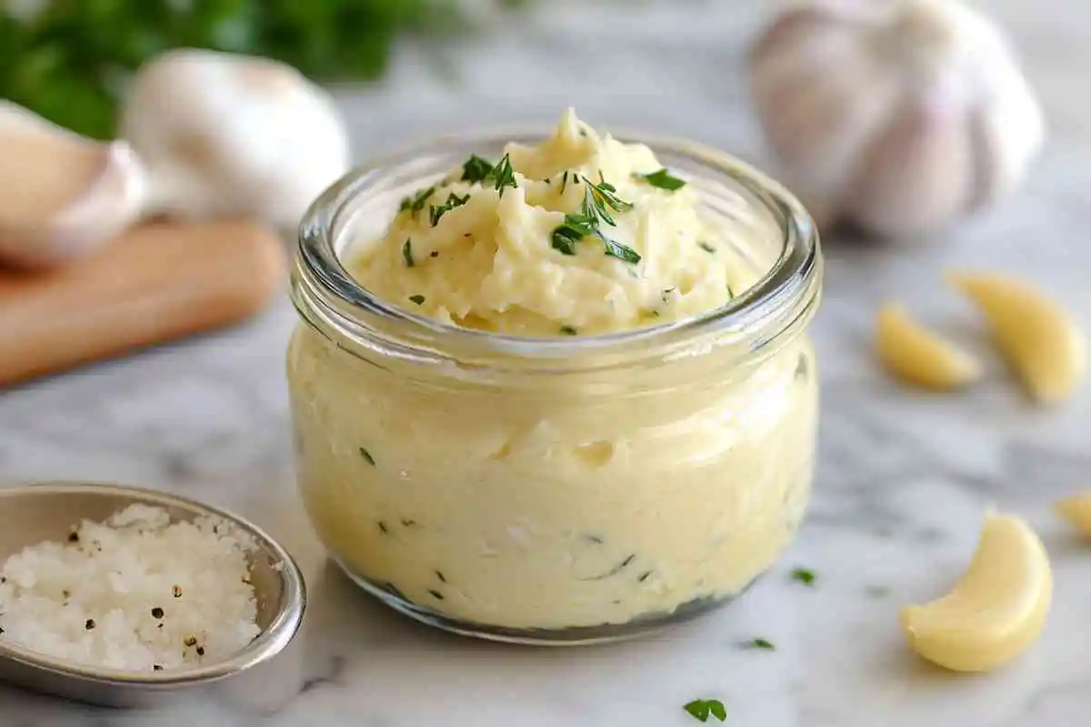 Sweetened Blue Jam Garlic Aioli