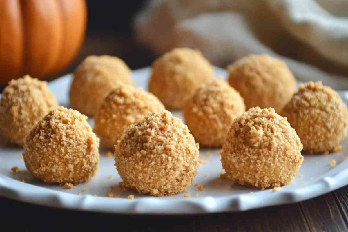 the Best Pumpkin Cheesecake Balls