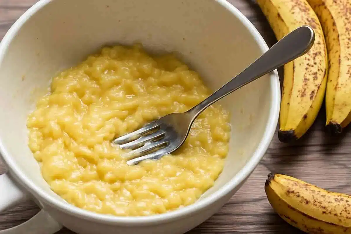 Mash the bananas