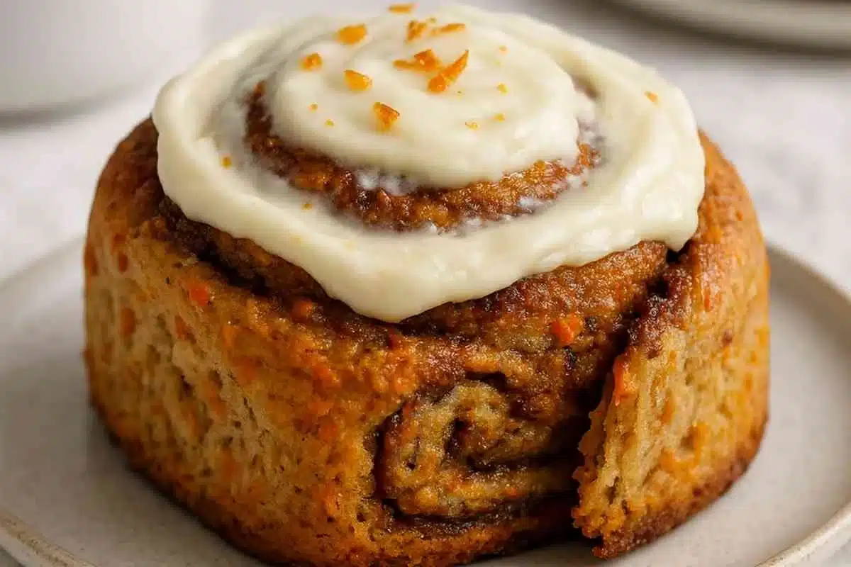 Sourdough Carrot Cake Cinnamon Rolls