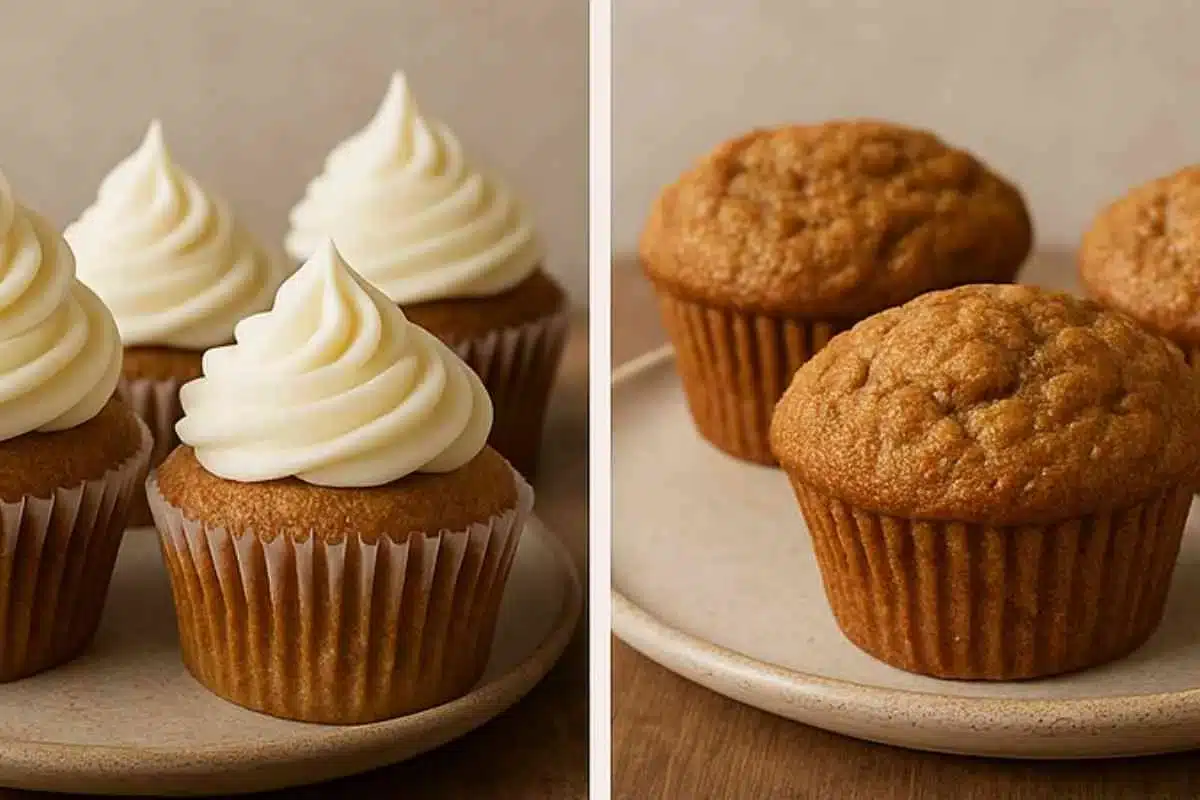 sourdough carrot cake muffins 