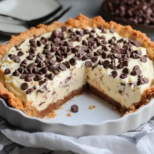 No-Bake Chocolate Chip Cannoli Pie (The "No-Fail" Italian Classic) Chocolate Chip Cannoli Pie A rustic chocolate chip cannoli pie filled with creamy ricotta-mascarpone filling and topped generously with mini chocolate chips in a golden, homemade crust.