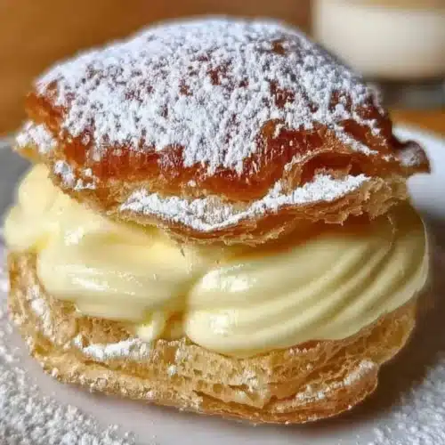 Italian Cream Puffs with Custard Filling: Rena’s "No-Fail" Secret to Puffs That Never Fall Flat Italian Cream Puffs with Custard Filling A golden Italian cream puff filled with smooth custard filling and dusted with powdered sugar on a rustic plate.