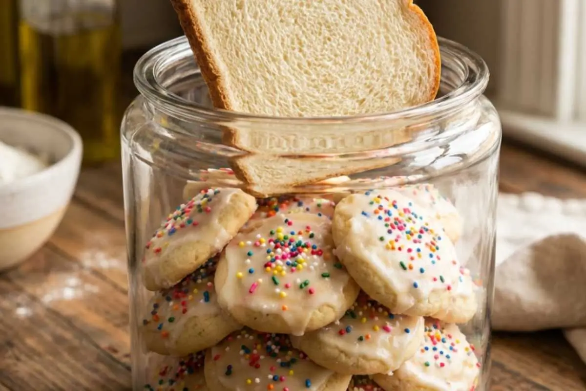 Storage Guide A batch of warm, freshly baked Italian ricotta cookies resting on a parchment-lined baking sheet in a cozy, sunlit rustic kitchen.