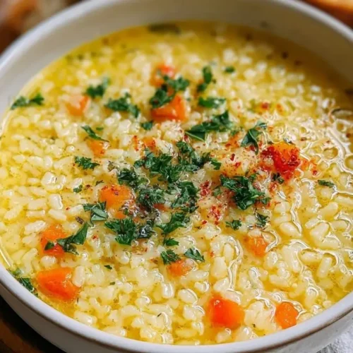 Healing Pastina Soup: The 10-Minute "Italian Penicillin" (A Warm Hug in a Bowl) Healing Pastina Soup A warm, rustic ceramic bowl filled with golden, healing pastina soup, featuring tiny star pasta, diced carrots, and fresh parsley, resting on a wooden table next to a slice of crusty bread.