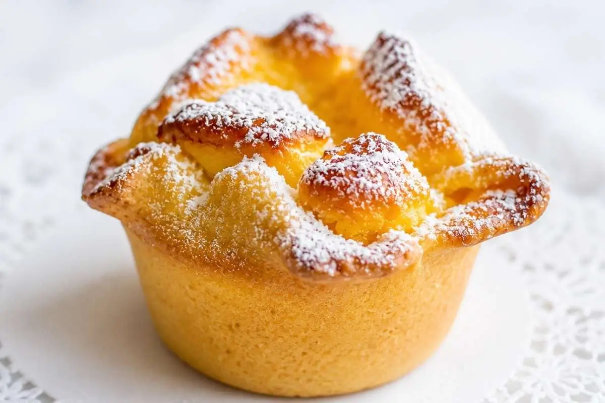 Soffioni Abruzzesi: Foolproof Sweet Ricotta Pastries (My Family's "Love Letters") Soffioni Abruzzesi A golden Soffioni Abruzzesi sweet ricotta pastry dusted with powdered sugar, featuring a delicate flower-shaped crust and creamy ricotta filling.